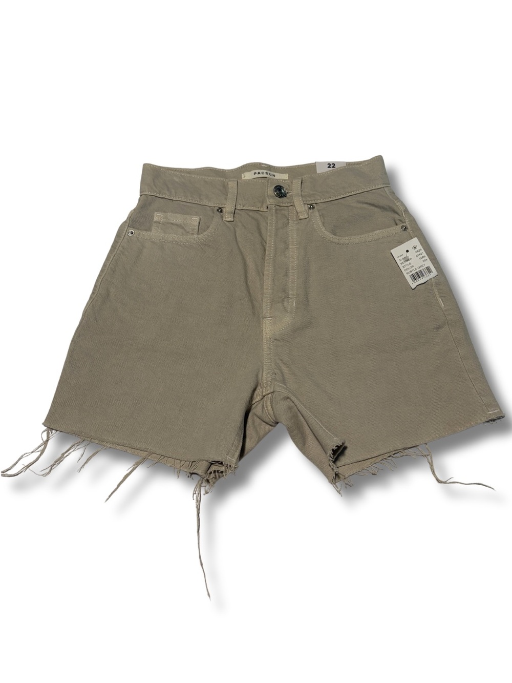 Pac Sun 90's Girlfriend Denim Frayed Hem Jean Shorts